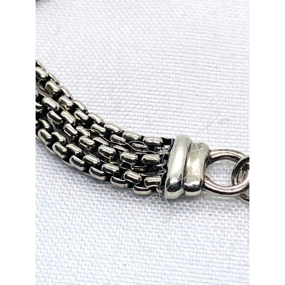 David Yurman Diamond Albion Triple Strand Pendant Necklace Pave Diamond - Picture 9 of 10